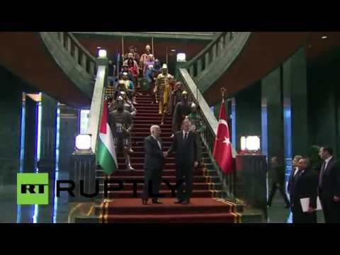 أردوعان يرحب بعباس بطريقة مختلفة