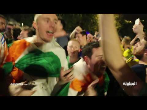 شاهد جماهير أيرلندا تحتل عاصمة الأنوار باريس