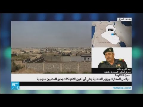 بالفيديو  كيفية سير المعارك في مدينة الفلوجة