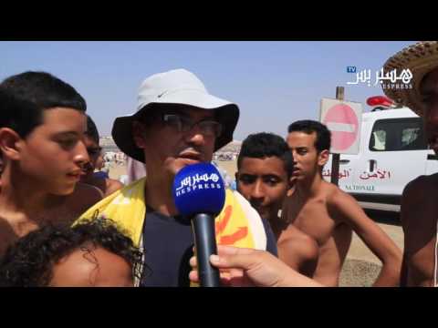 شاهد أجواء شاطئ الرباط ونشاط المصيفين