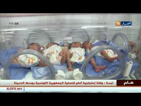 بالفيديو شاهد سيدة تضع أربعة توائم في مصحة أبو القاسم