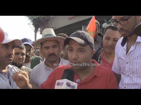 بالفيديو احتجاجات تجار سوق الجملة في الدار البيضاء