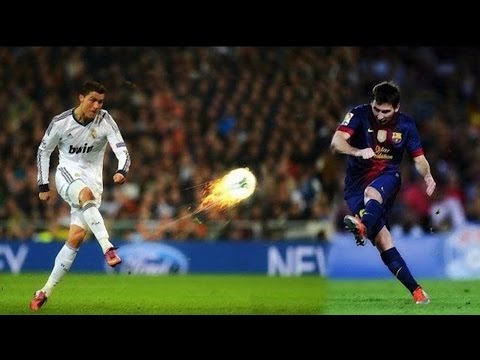 تحدي مثير بين ليونيل ميسي و كريستيانو رونالدو في تنفيذ الركلات الحرة