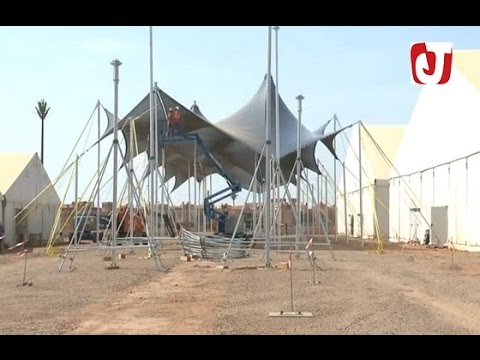 شاهد استمرار أشغال تشييد قرية كوب 22 لاستقبال قمة المناخ في مراكش