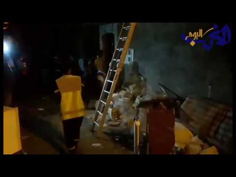 شاهد انهيار منزلين في الدار البيضاء وأنباء عن ضحايا