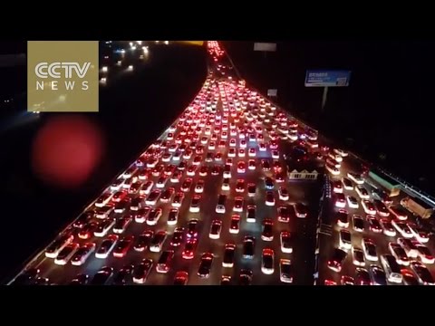 شكل الطرق في الصين بعد العودة من الأجازة