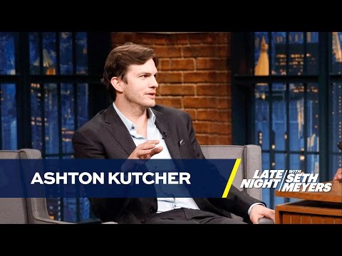 أشتون كوتشر يشارك في برنامج late night