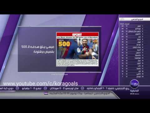 الأرجنتيني ليونيل ميسي يبلغ هدفه 500 بقميص برشلونة