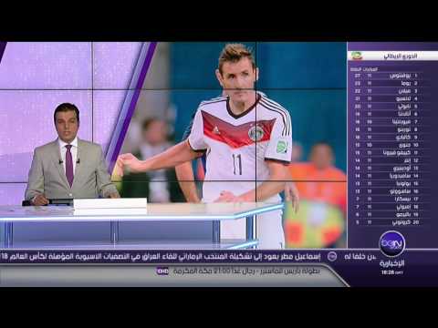 شاهد اعتزال الهدّاف التاريخي لكأس العالم الألماني ميروسلاف كلوزه