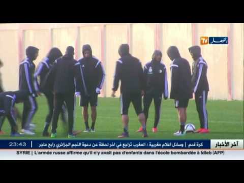 شاهد لاعبو المنتخب الجزائري يواصلون تحضيراتهم لمباراة نيجيريا