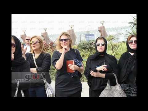 شاهد انهيار الفنانات في جنازة محمود عبدالعزيز