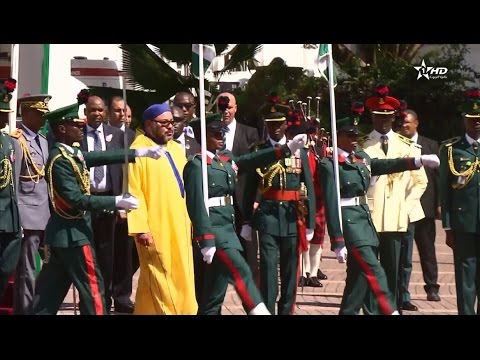 شاهد أولى لقطات الاستقبال الرسمي للملك محمد السادس