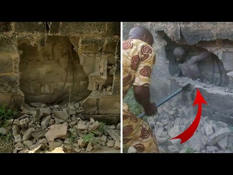 شاهد إنقاذ طفل علق بين الحائط لمدة ثلاثة أيام