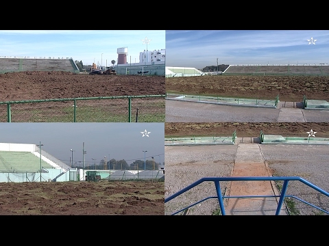 شاهد  الجامعة تخضع ملعب الأب جيكو للاصلاحات