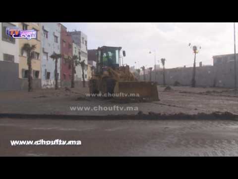 بالفيديو أمواج المينيتسونامي دمّرت ملاعب بالقرب من سلا