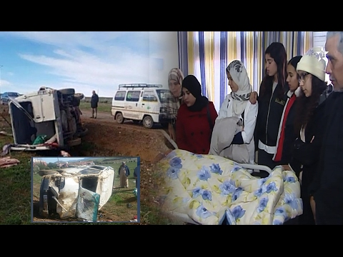 شاهد تفاصيل حادثة انقلاب حافلة اناث رجاء بني ملال لكرة السلة