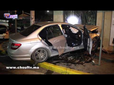 امرأة تقود ميرسيدس وتتسبب في حادثة مروعة في كازابلانكا