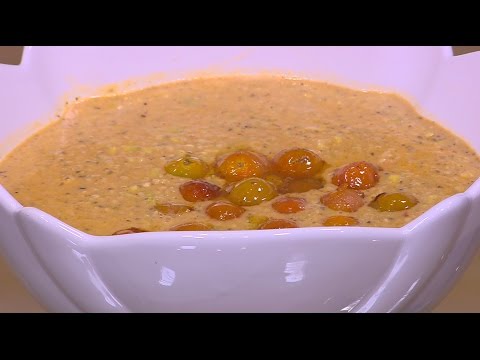 شاهد طريقة إعداد شوربة افوكادو بالجمبري