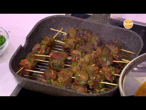 شاهد طريقة إعداد طاجن كباب بالبيض  كبدة بالطماطم  سلطة برتقال وعين الجمل