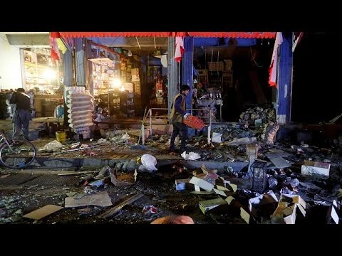 بالفيديو قتيل وجرحى جراء انفجار ضخم وسط كابل