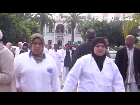 شاهد تنديد كبير بعد مقتل طبيب في مستشفى 20 غشت