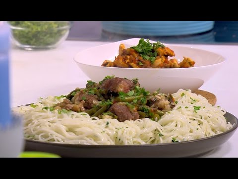 بالفيديو طريقة إعداد ومقادير لحم بصوص الخضار  دجاج وعدس بالصوص الأحمر