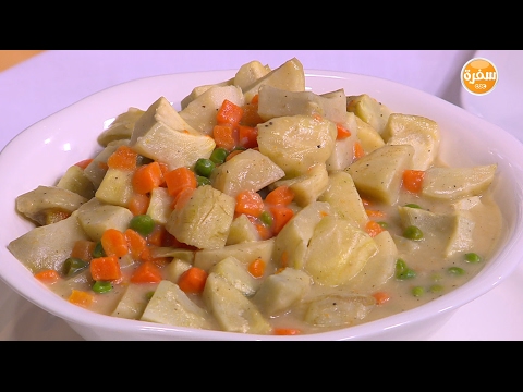 طريقة عمل أرز بني بالكاري والمشروم صيامي