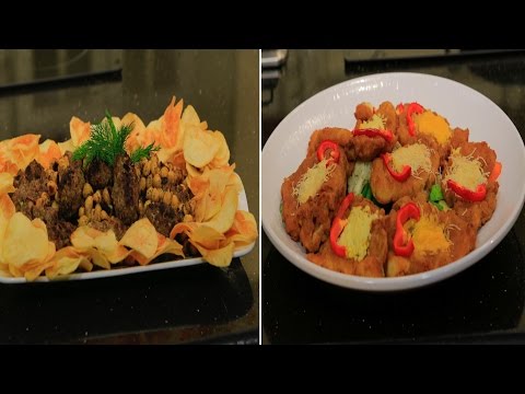 طريقة إعداد ومقادير سمك بانيه مع الجبنة  كفتة بالحمص علي الفحم  شوربة بطاطس بالسبانخ