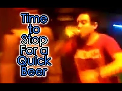 شاهد لقطات طريفة لعداء ماراثون يتوقف لشراء البيرة