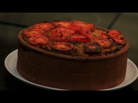 شاهد طريقة إعداد طاجن لسان عصفور باللحمة المفرومة