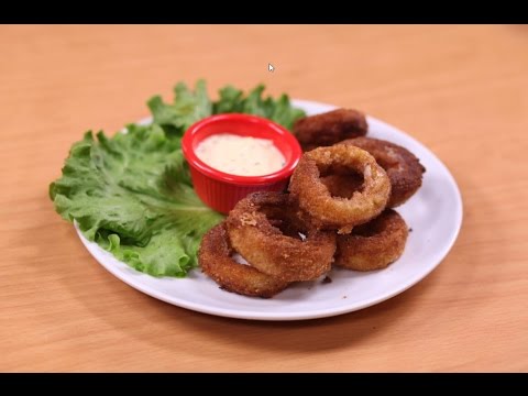 طريقة سهلة لتحضير حلقات البصل بالجبن