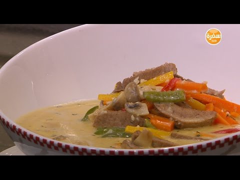 شاهد طريقة إعداد لحم بتلو بالمشروم