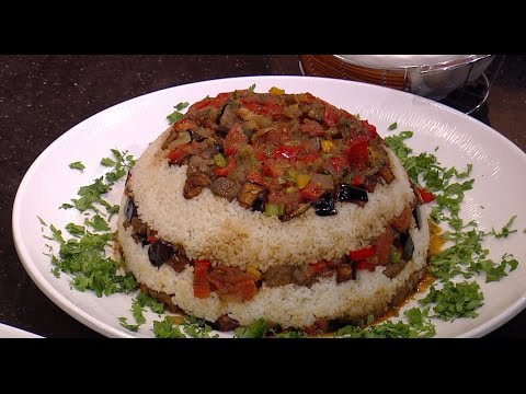 شاهد طريقة تحضير أرز بالقلوب والخضروات