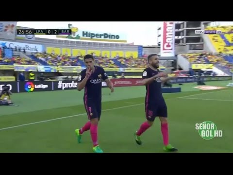 شاهد البارسا يُنهي الشوط الأول بهدفين في لاس بالماس