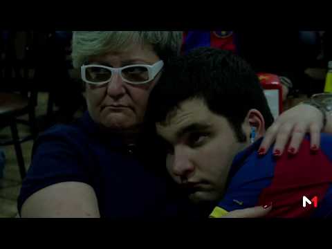 شاهد صدمة جماهير برشلونة بعد ضياع اللقب