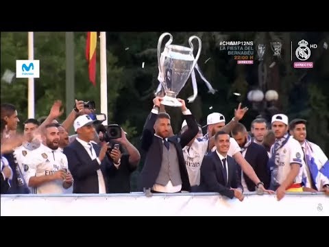 شاهد راموس ملك في يوم الاحتفال بدوري الأبطال