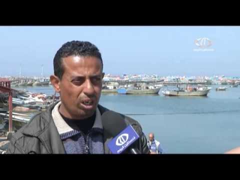 الصيادون يضربون عن العمل  في غزة فيديو