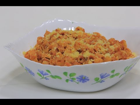 شاهد طريقة إعداد مكرونة بالصلصة و الجبنة