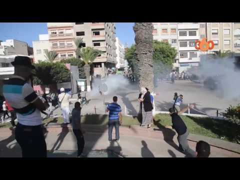 شاهد مواجهات عنيفة بين المواطنين وقوات الأمن في الحسيمة