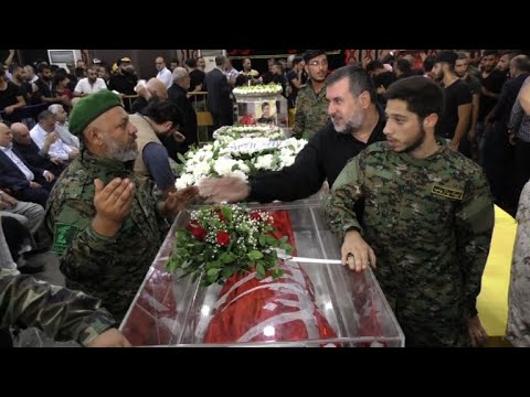 شاهد  تشييع مقاتلين من حزب الله