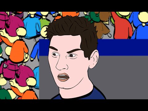 شاهد لقطات كرتونية تسخر من هاتريك ميسي