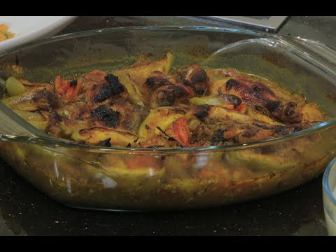 شاهد طريقة إعداد طاجن دجاج بالتفاح