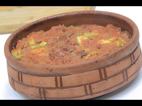 طريقة إعداد ومقادير طاجن كوسة باللحم المفروم