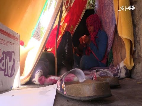شاهد بطلة مغربية تبيت في العراء بلا مأوى