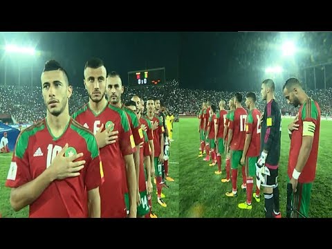 شاهد المغربيون يردّدون النشيد الوطني في مباراة مالي