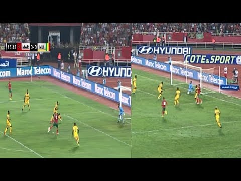 شاهد المحاولتين الخطيرتين للاعب خالد بوطيب أمام المنتخب المالي