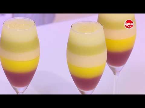 شاهد طريقة إعداد ومقادير البودينغ الملون