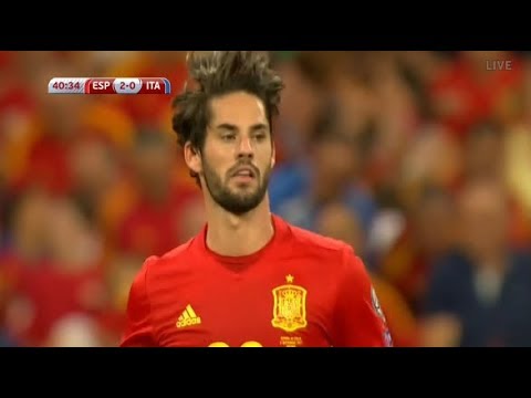 شاهد أهداف مباراة فريقي اسبانيا وإيطاليا