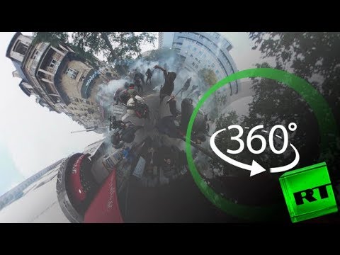 شاهد اشتباكات أثناء مظاهرات باريس