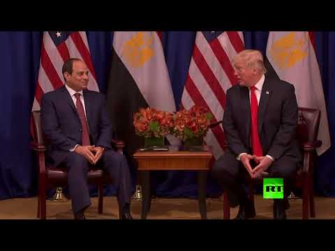 شاهد لقاء بين عبد الفتاح السيسي ودونالد ترامب على هامش الجمعية العامة